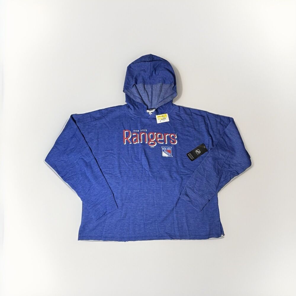 NWT New York Rangers NHL Women’s Medium Lightweight Hoodie Blue